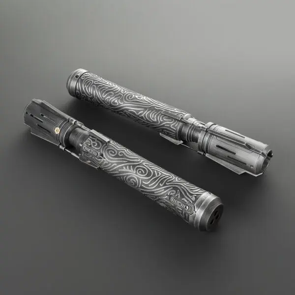 Satele Shan Weathered Double-Bladed Duelling Lightsaber - RGB-X, view 5
