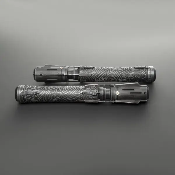 Satele Shan Weathered Double-Bladed Duelling Lightsaber - RGB-X, view 1