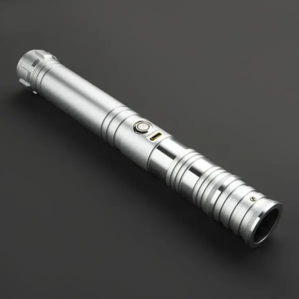 The Azeph Silver Duelling Lightsaber - RGB-X, view 1