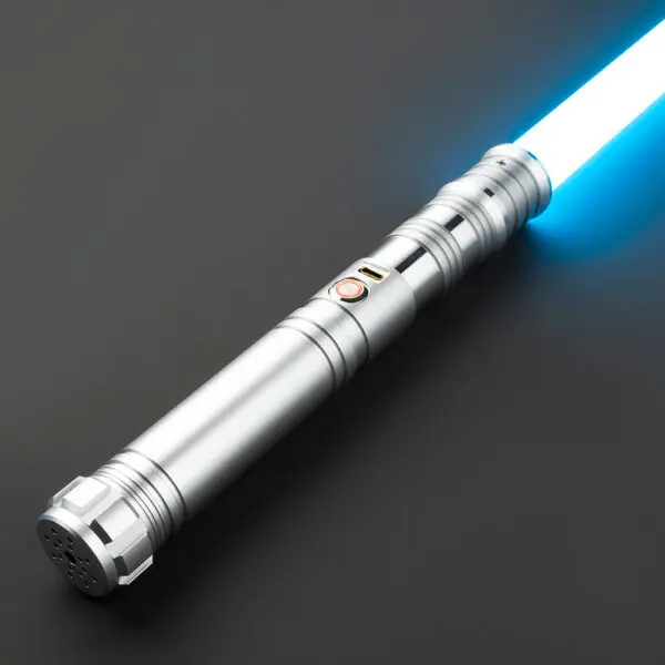 The Azeph Silver Duelling Lightsaber - RGB-X