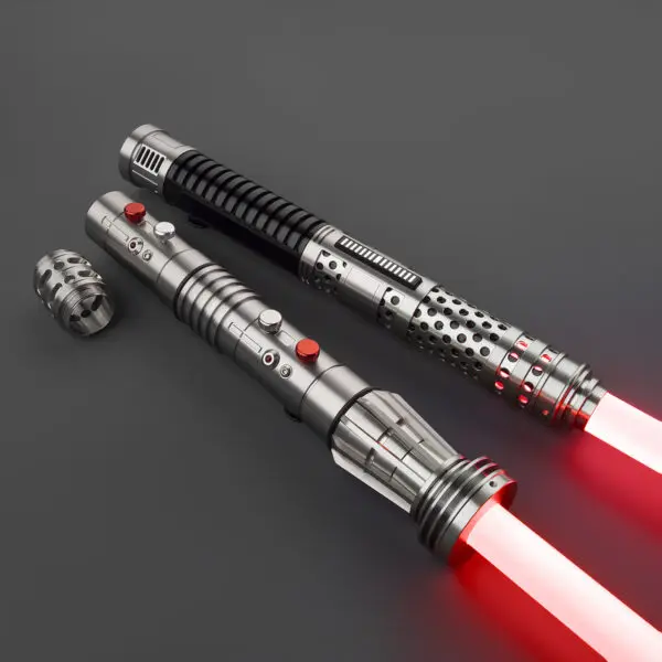 Ventress With Darth Maul Double-Bladed Duelling Lightsaber - RGB-X, view 2