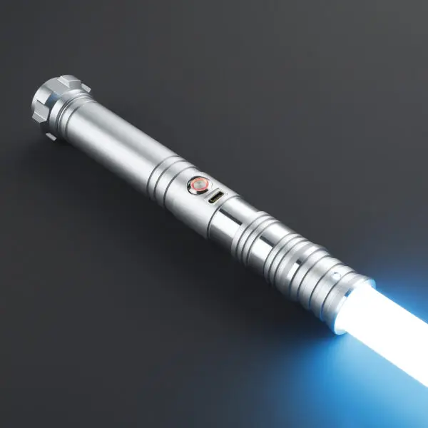 The Azeph Silver Duelling Lightsaber - RGB-X, view 4