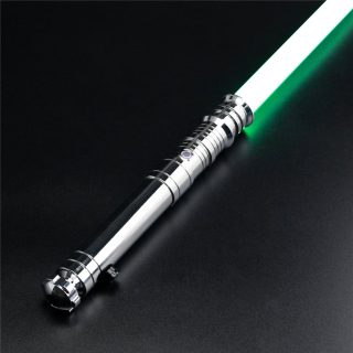 Darth Revan V2 Silver Duelling Lightsaber - S-RGB