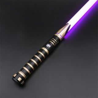 Mando V2 Gold Duelling Lightsaber - S-RGB