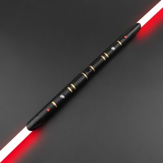 Temple Guard SE Black Double-Bladed Lightsaber - SNV4 PRO