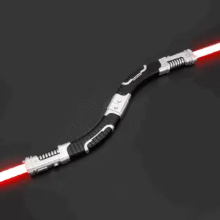 Curved Ventress Double-Bladed Duelling Lightsaber - S-RGB