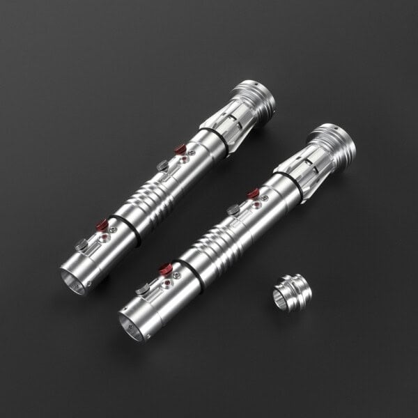 Darth Maul Silver Double-Bladed Lightsaber - Xenopixel V3, view 3