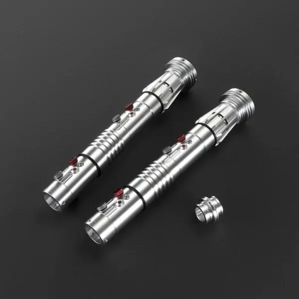 Darth Maul Silver Double-Bladed Lightsaber - Xenopixel V3, view 3