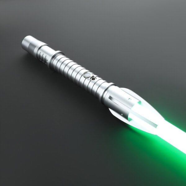 Silver Tron Duelling Lightsaber - RGB-X, view 4