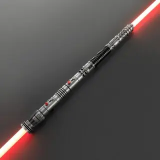 Ventress With Darth Maul Weathered Double-Bladed Duelling Lightsaber - RGB-X