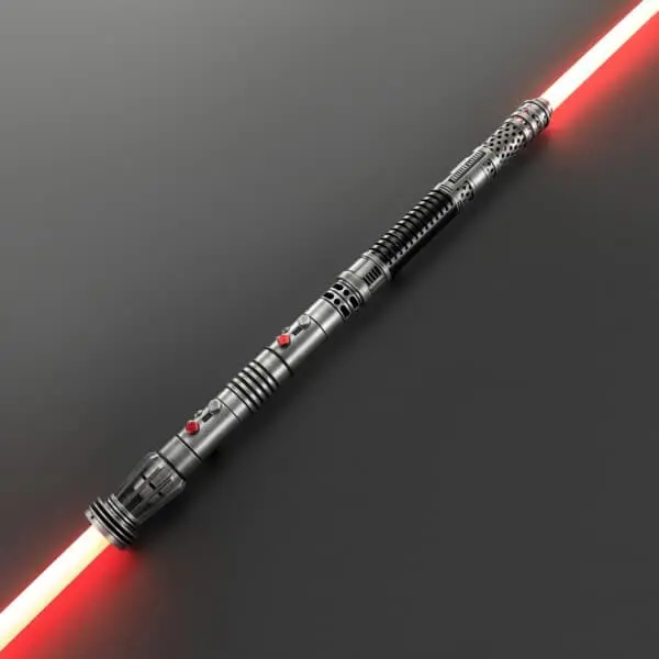 Ventress With Darth Maul Weathered Double-Bladed Duelling Lightsaber - RGB-X