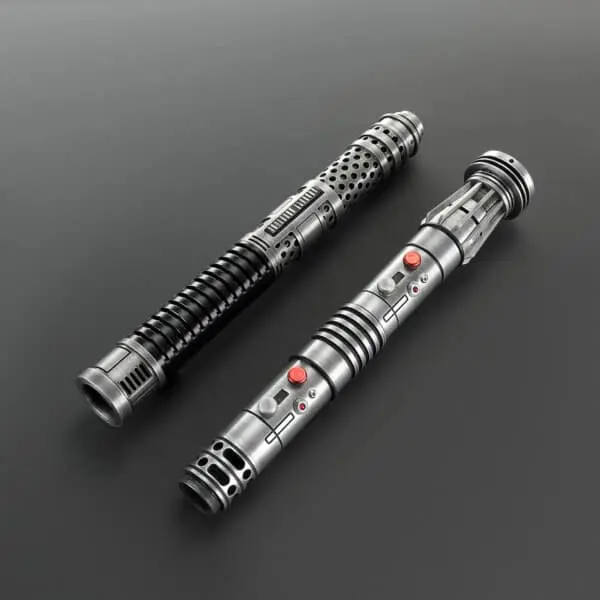 Ventress With Darth Maul Weathered Double-Bladed Duelling Lightsaber - RGB-X, view 2