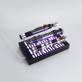 RGB Triple Lightsaber Tiered Stand